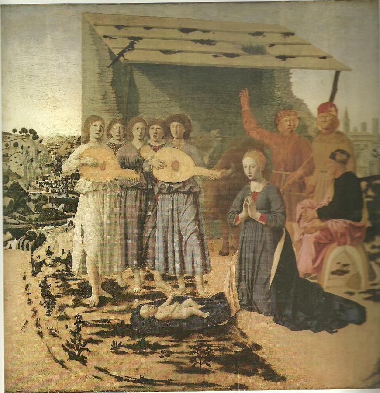 Piero della Francesca nativity Norge oil painting art